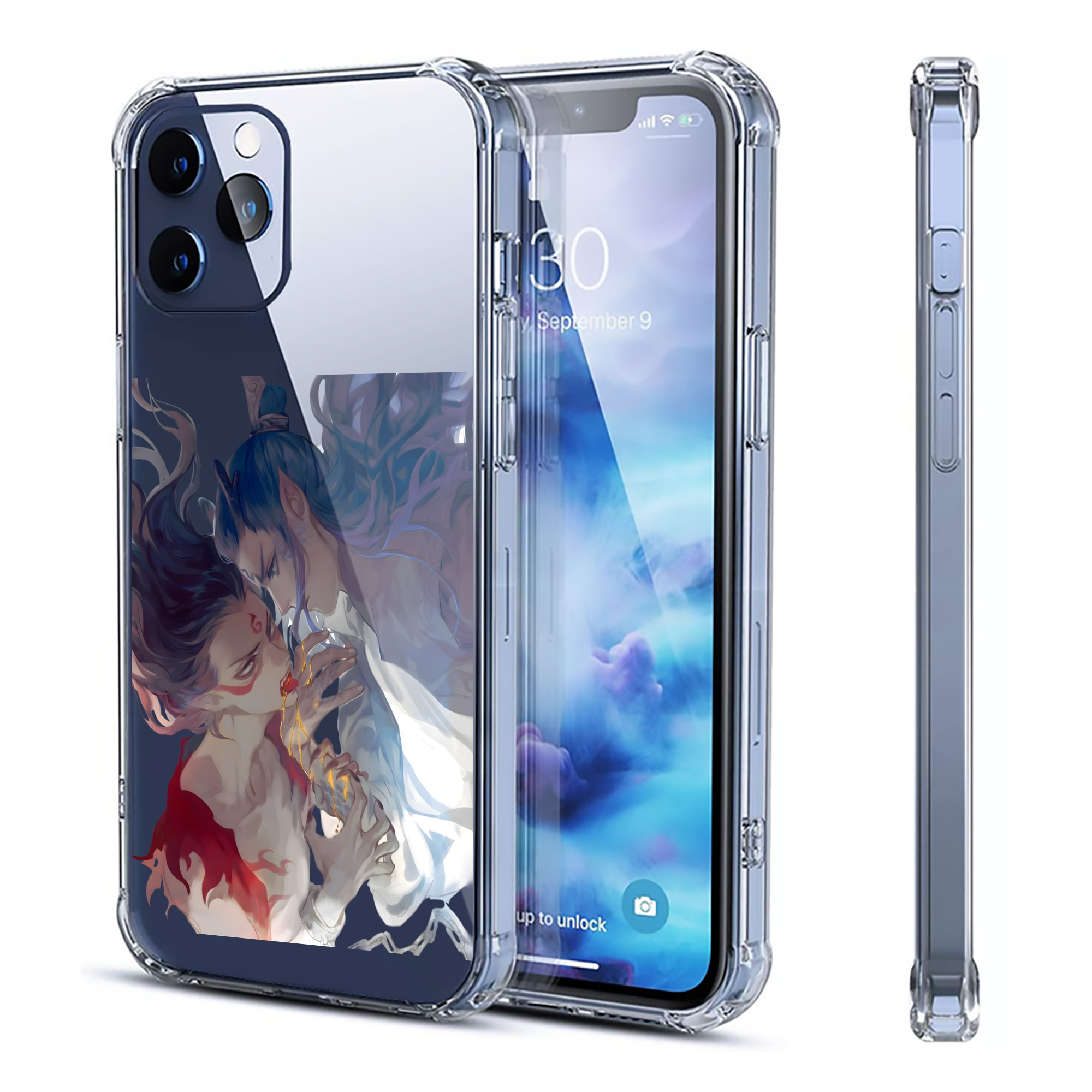 （画像用） Ne Zha 2 ナタ 魔童の大暴れ 【iPhone 12シリーズ対応】透明スマホケース（クリアソフトケース）